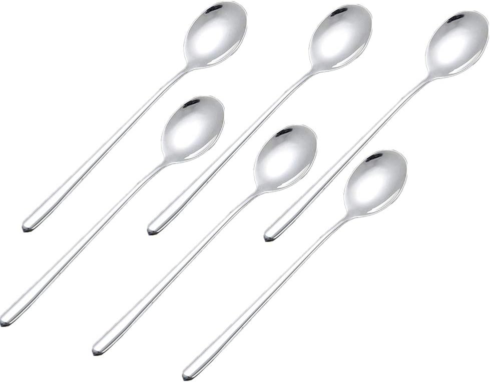 Long-handled Korean Stainless Steel Fork Set (Spoons, 6)