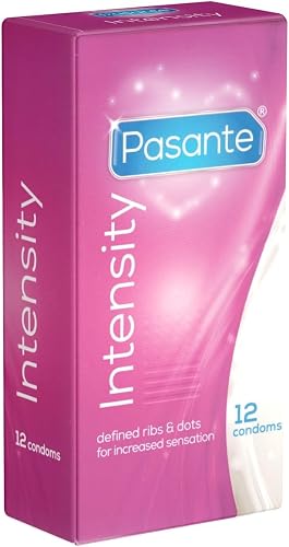 Pasante Ribs and Dots Intensity Condom 12-Piece Set