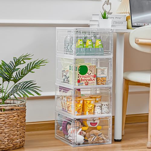 LXLXXL 18 Pack Storage Bins with Lids, 19 Qt Stackable Clear Storage Box by LXLXXL - Used condition - Image 6