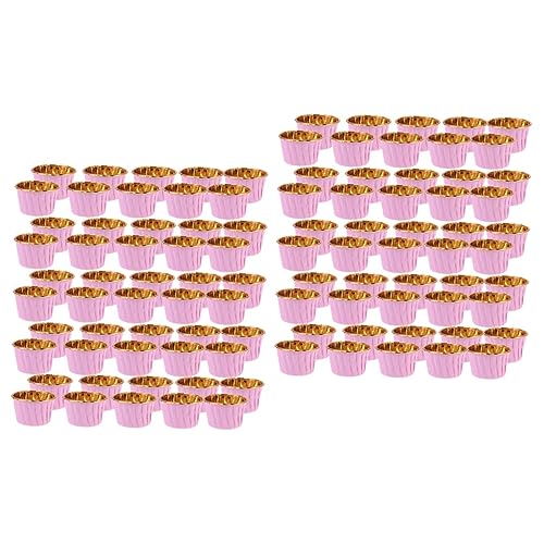 Amosfun 200 Pièces Fournitures De Fête Cupcake En Aluminium Tulipe De Cupcake Tasse À Gâteaux Cas Pour La Cuisson Grand Moule À Muffins Tasses De Restaurant Jumbo Gobelets À