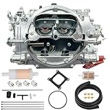 Trucktok 1905 4 Barrel Carburetor Replacement for AVS2 Series 650 CFM Carburetor Annular Booster Satin Finish Square bore(Manual Choke)
