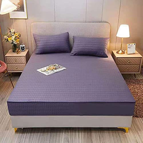 Protège-matelas zippé 150x200 en pur coton uni pour une literie élégante et saine