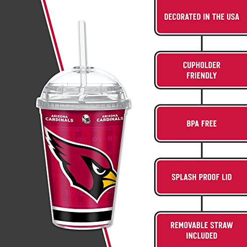 Image of Rico Industries NFL Football Rookie of The Year 12oz Acrylic Tumbler, Youth Tumbler with Swirly Straw