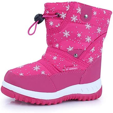 CIOR Winter Snow Boots for Boy and Girl Outdoor Waterproof with F...