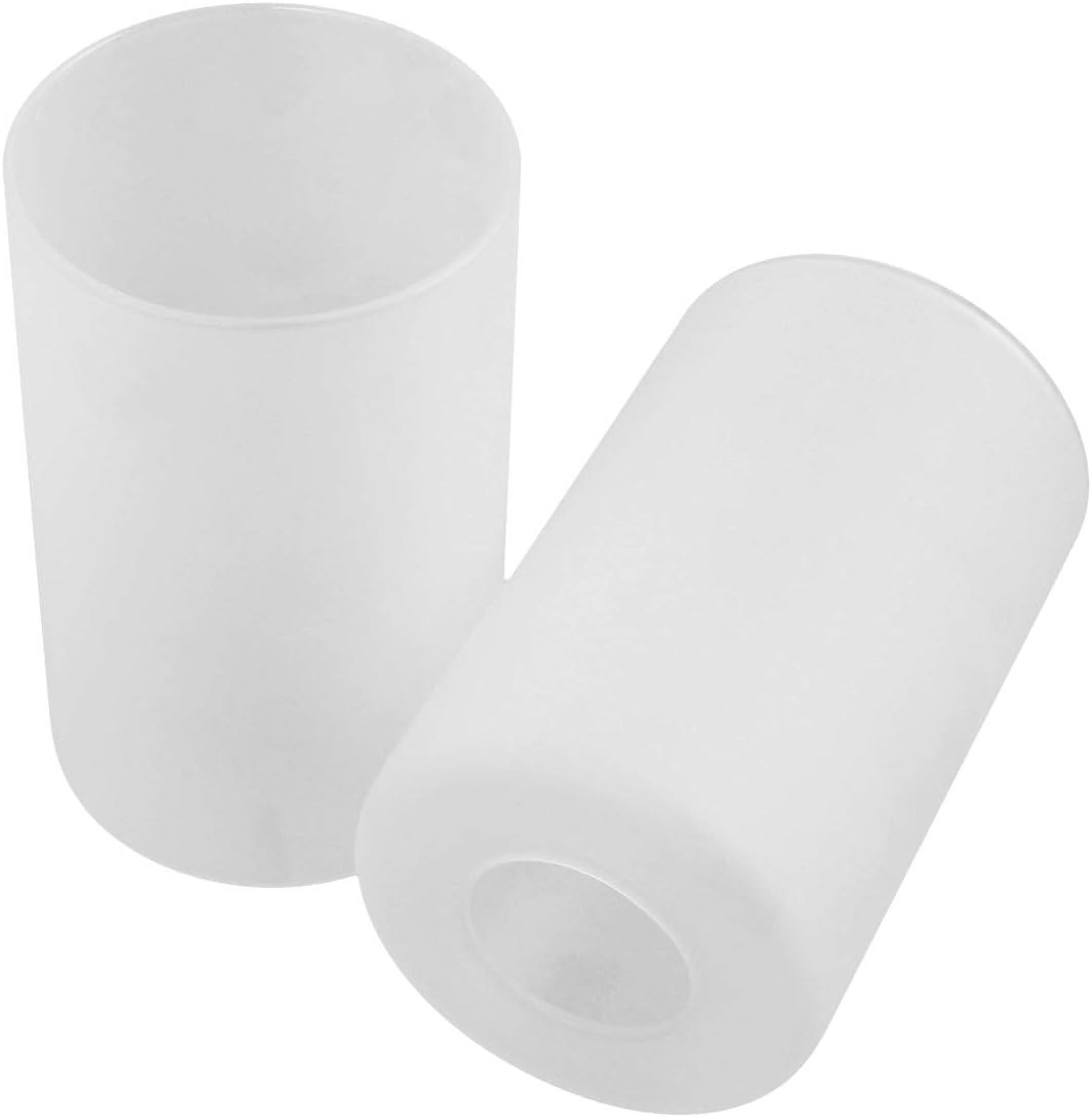 Giluta Frosted Glass Shade Replacement Cylinder Glass Shade Lipless