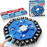 Wortspiel, Brettspiele für Kinder und Erwachsene mit 2 Modi, 24 Tasten Buchstaben Drücken...