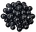 Naturejam Black Gumballs 2 Pounds-For Black Candy Buffets Or Zebra Themed Sweets Stations or Gum Ball Machines 1 Inch Bubblegum