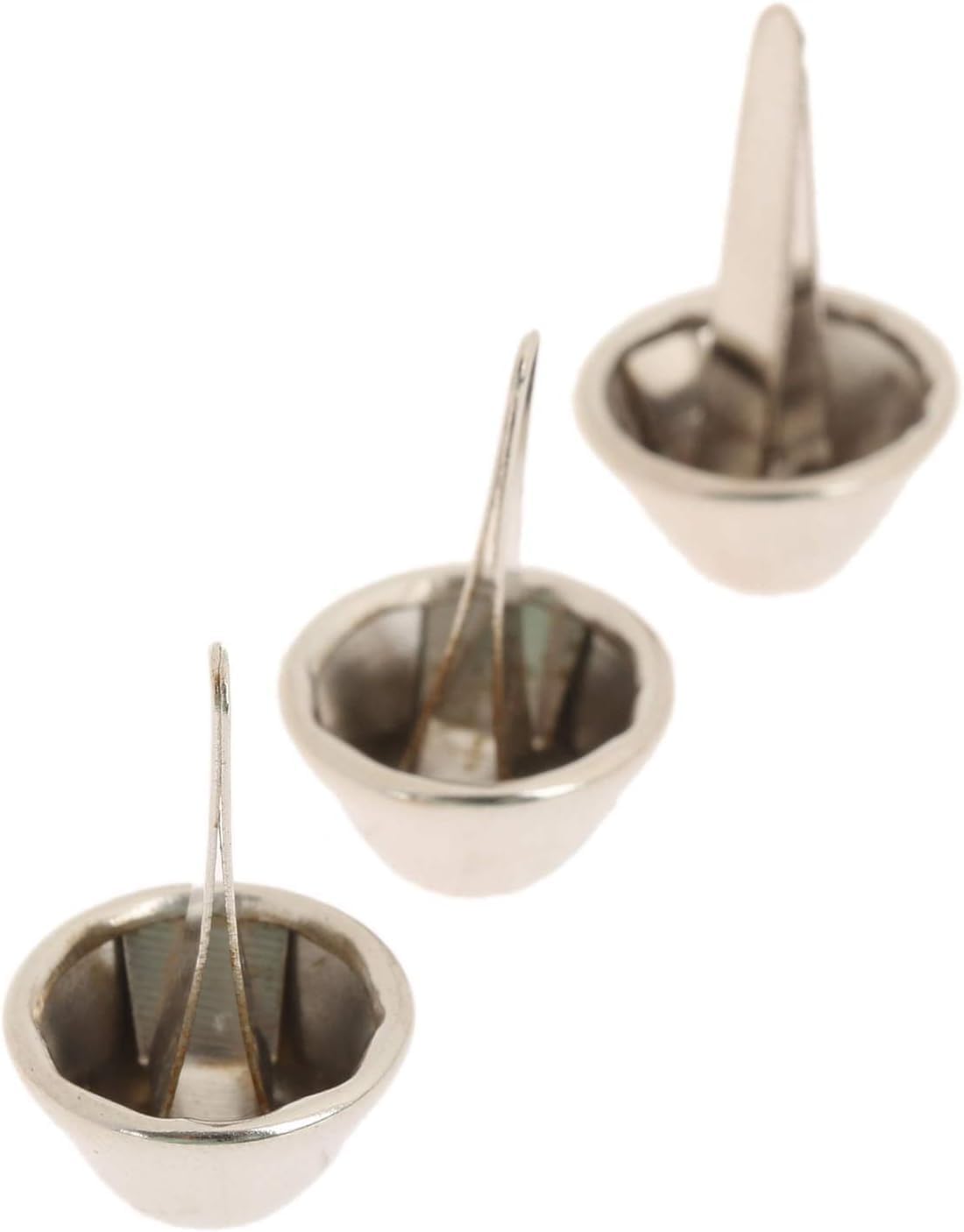Upholstery Tacks， 100Pcs 12mm Dome Head Bucket Feet Nails Purse Luggage Bags Foot Upholstery Nails Tacks Iron Buckets Nailheads Brads Tack