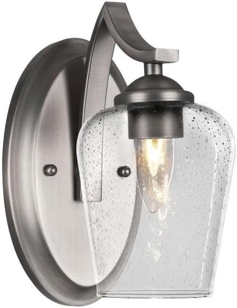 Toltec Lighting Zilo 1 Light Wall Sconce in Graphite (551-GP-210)