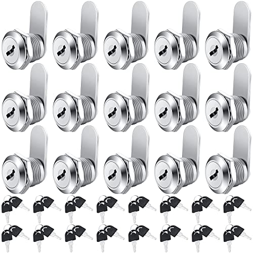 Hotop 16-Piece Keyed Alike Cabinet Cam Lock Set #TOP28