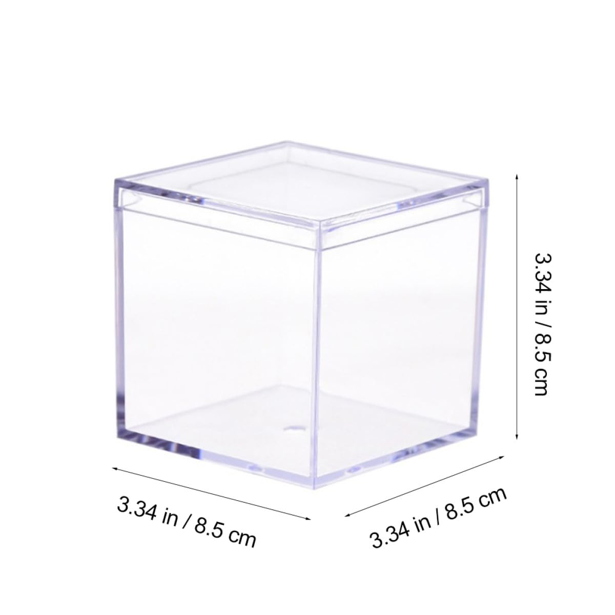 PATKAW Transparente Acryl Schmuckschatulle 9 Stück Tragbar für Tee