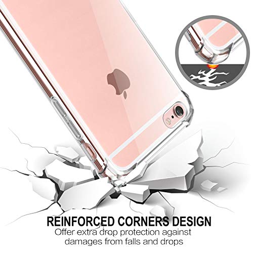 Salawat For Iphone 6 Case, Clear Iphone 6S Case Cute Anti Scratch Slim Phone Case Cover Reinforced Tpu Bumper Shock Absorption Protective Case For Iphone 6/6S 4.7Inch (Crystal Clear) #TOP3