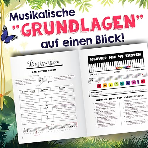 50 Klavierstücke & Geschichten mit Charlie, dem Piano-Chamäleon: spielerisch leicht Klavier lernen f