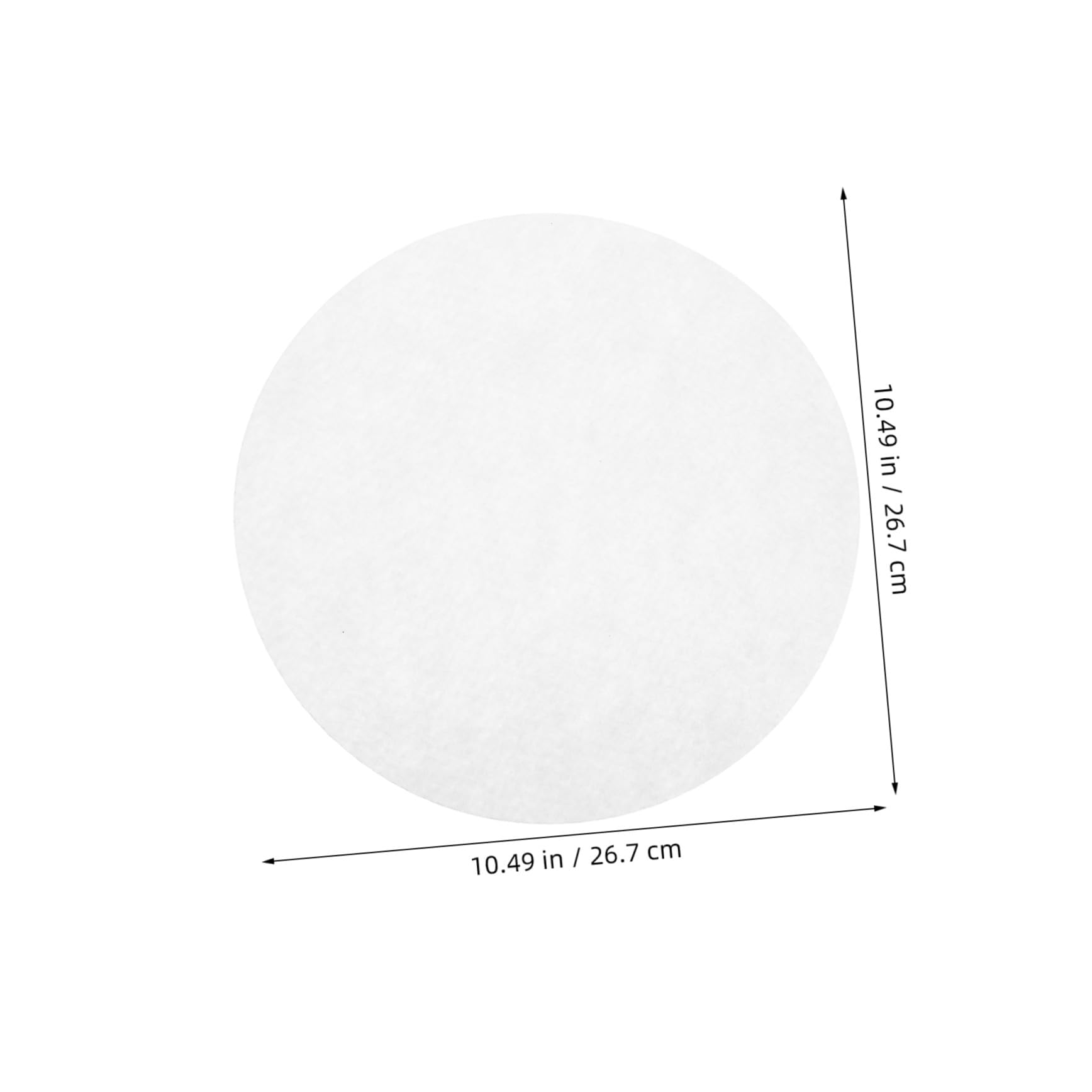 50 Piezas Protector de Placa Fieltro Separador de sartenes agarraderas para ollas de Cocina White