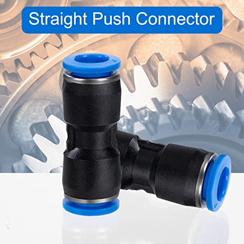 GUNGY Pneumatik Steckverbinder 4mm Pneumatikverbinder Fittings Push In Schnellkupplung Luft Kit 30 Stück