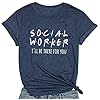 Social-Worker-T-Shirt-Women-Funny-Letter-Print-Graphic-Tees-Shirt-Casual-Short-Sleeve-Tops-Shirt-Coworker-Gift Social Worker T-Shirt Women Funny Letter Print Graphic Tees Shirt Casual Short Sleeve Tops Shirt Coworker Gift (L, Blue)