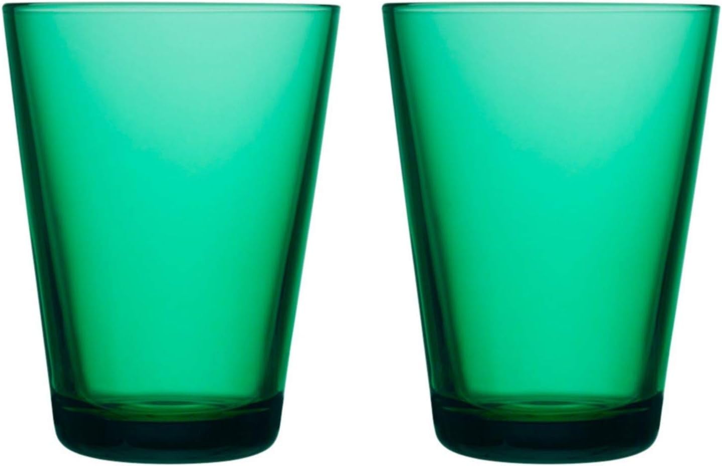 Iittala 2er-Set Kartio Trinkglas 40 cl Smaragd Emerald Grün