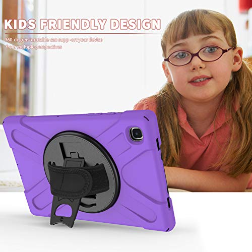 Coque Samsung Galaxy Tab A7 violette pour usage nomade et voyage