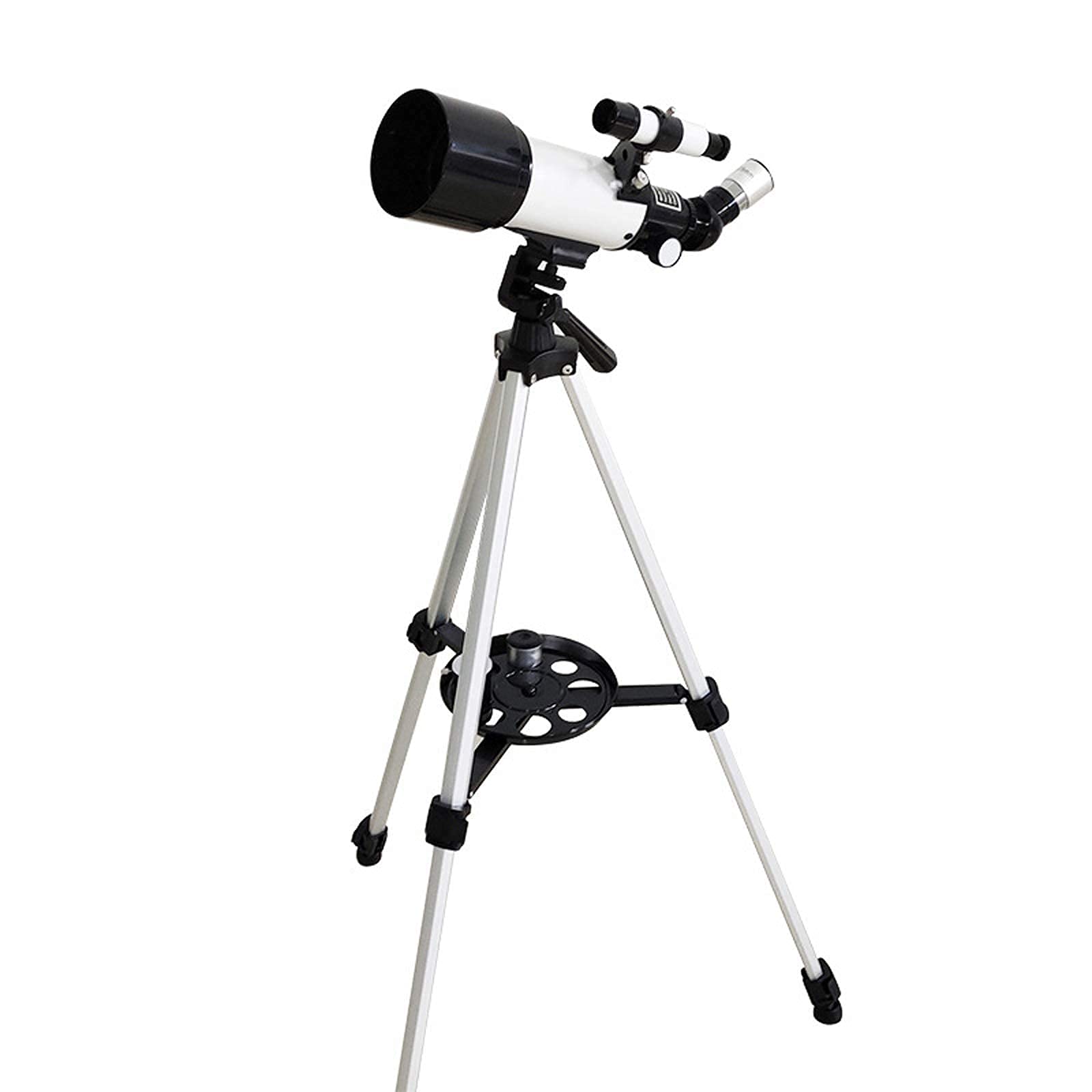 Telescopio de Viaje para observación de Estrellas para Adultos, telescopio Refractor de Longitud Focal de 70 mm de Apertura y 400 mm con trípode y Visor, con visión Nocturna con Poca luz y Mochila