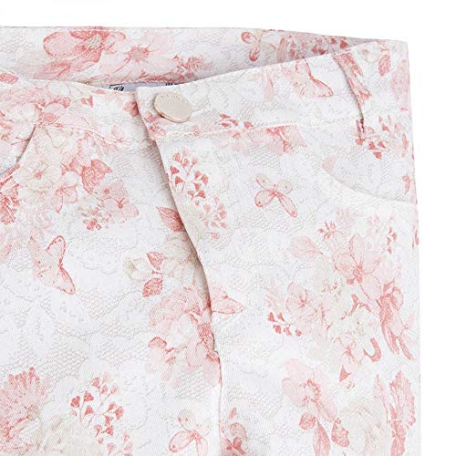 Tween Girls 8-18 Light-Blue Floral-n-Butterfly Print Stretch Skinny Jeans/Pants3