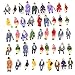 CWBPING 50pcs 1:87 HO Scale Tiny People Model People Hand Painted Model Train Park Street Passenger People Figure Sitting Pose