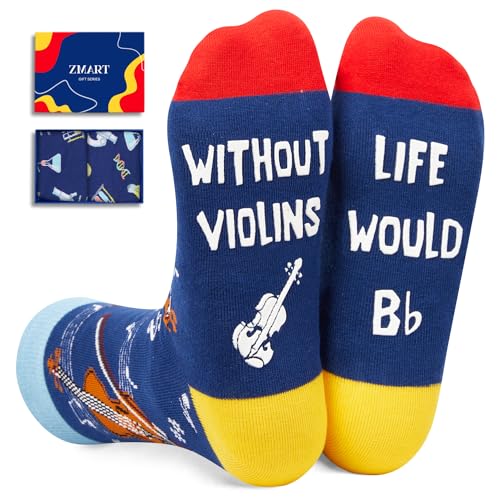 HAPPYPOP Music Gifts for Men Women - Trombone & Bass Gifts, Piano Guitar Socks