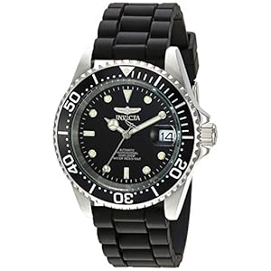 Invicta Men’s Pro Diver Automatic Watch with Silicone Band, Black (Model 23678)