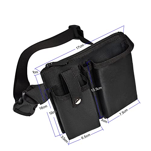 Hyshikra Universal Radio Waist Pack, Walkie-Talkie Bag, Nylon Holder Holster Case Pouch Accessories For Baofeng Uv5R Kenwood Yaesu Cobra Midland Retevis Two Way Radio #TOP2