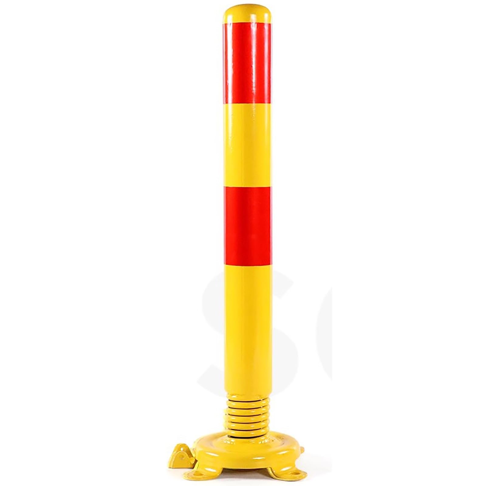 60cm Barykada drogowa Wyznacznik handlowy Słupek do montażu na podłodze, metalowe słupki parkingowe, Odbijalne ostrzegawcze Bariera podjazdowa, bariera bezpieczeństwa ruchu drogowego(1 Pack)