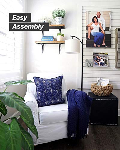 Brightech Montage (Plugue dos EUA) – Lâmpada de chão para quarto e sala de estar – Luz de leitura co