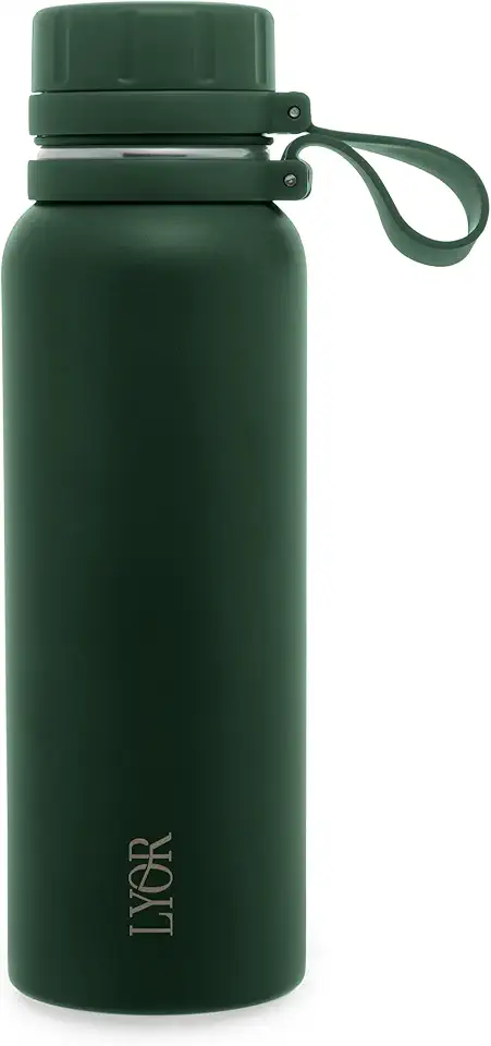 LYOR - Garrafa Térmica de Aço Inox Explorer Verde 650ml