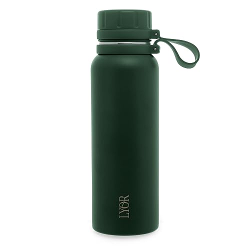 LYOR - Garrafa Térmica de Aço Inox Explorer Verde 650ml