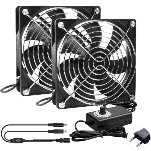 ALAMSCN 2 ventiladores de 120 mm 12 V