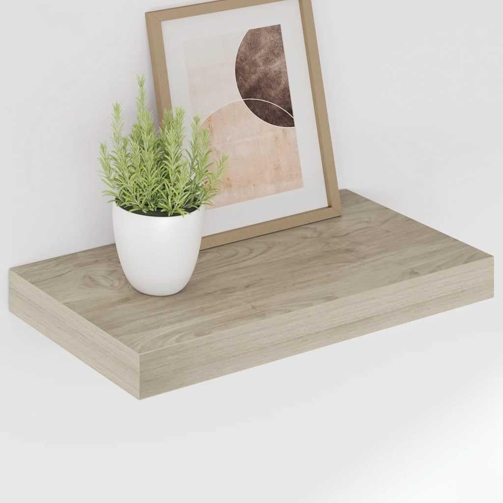 Floating Wall Shelf Oak MDF Small wall Shelf for Bedroom and Living Room Shelves on wall Modern Shelves wall Decor Shelving wall Mounted ledges Bathroom wall Shelf