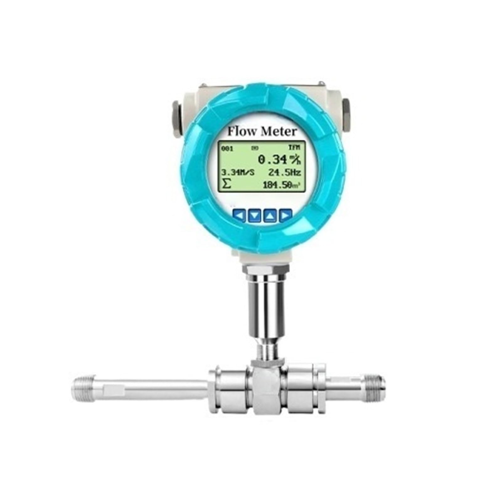 PXQCHAVLN Liquid Flow Meter Pipeline Sensor(DN4 display thread 4-20mA)