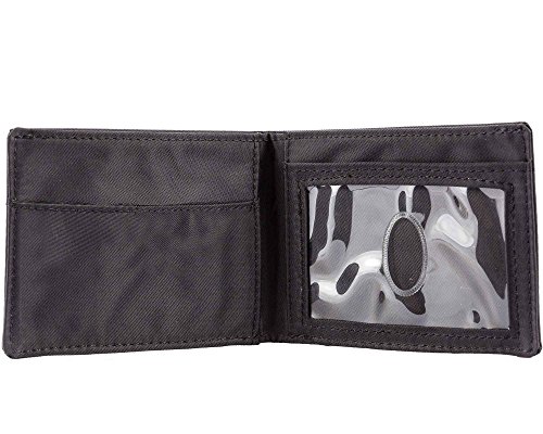 Big Skinny Men's Compact Sports Bi-Fold Slim Wallet, Holds Up To 20 Cards, Black #TOP3