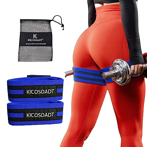Kicosoadt Bfr Booty Bands For Women Glutes & Hip Building,Resistance Bands For Women,Butt Lift Bands For Women Glutes,Best Fabric Leg Bands,Assist In Exercise,Shape And Adjust Your Glute(Blue) #TOP12