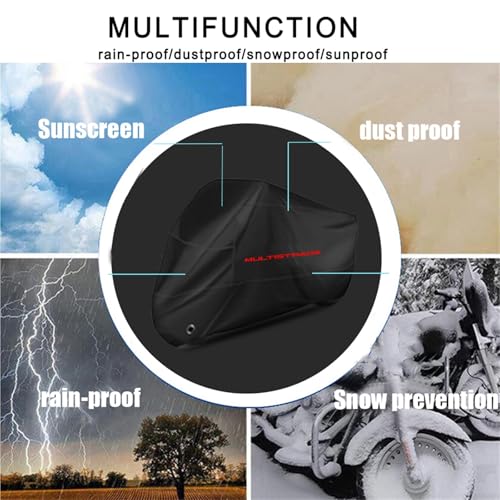 Bâche de moto imperméable Ducati Multistrada 1200 anti-UV toutes saisons - 7