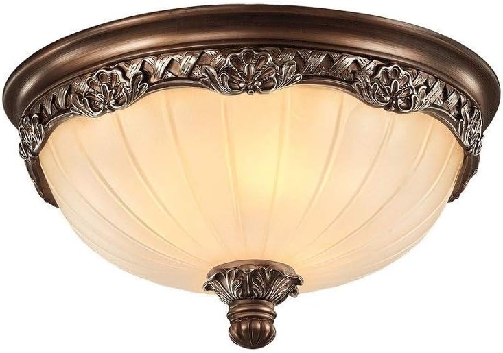 Ceiling Pendant Light, Ceiliceiling Light Ceiling Light Garden Bedroom Lamp Retro Glass Lampshade Round Living Room Lamp LED Ceiling Flush Mount Ceiling Light Cover(Medium)