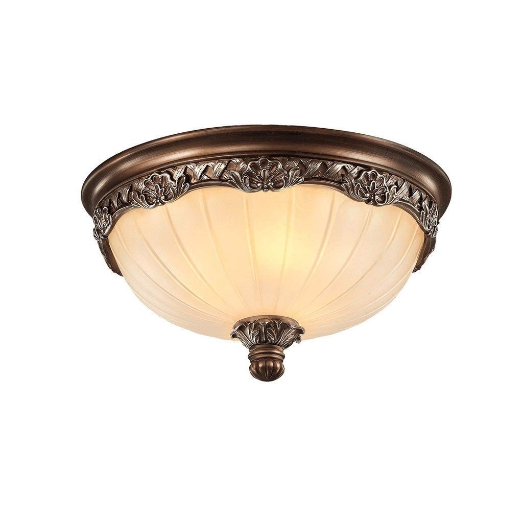 Ceiling Pendant Light, Ceiliceiling Light Ceiling Light Garden Bedroom Lamp Retro Glass Lampshade Round Living Room Lamp LED Ceiling Flush Mount
