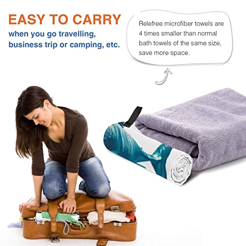 Serviette de plage en microfibre idéale pour le camping la gym et natation