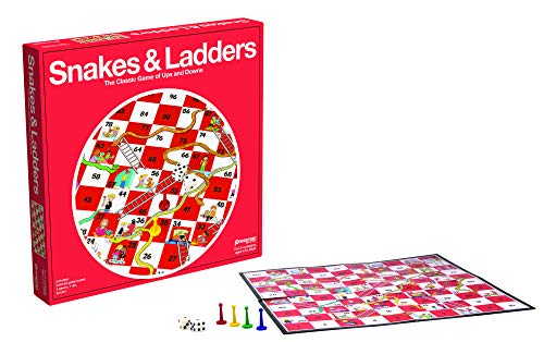 Pressman Snakes & Ladders Game, 2-4 Players, Ages 4 & Up, 5" #TOP1