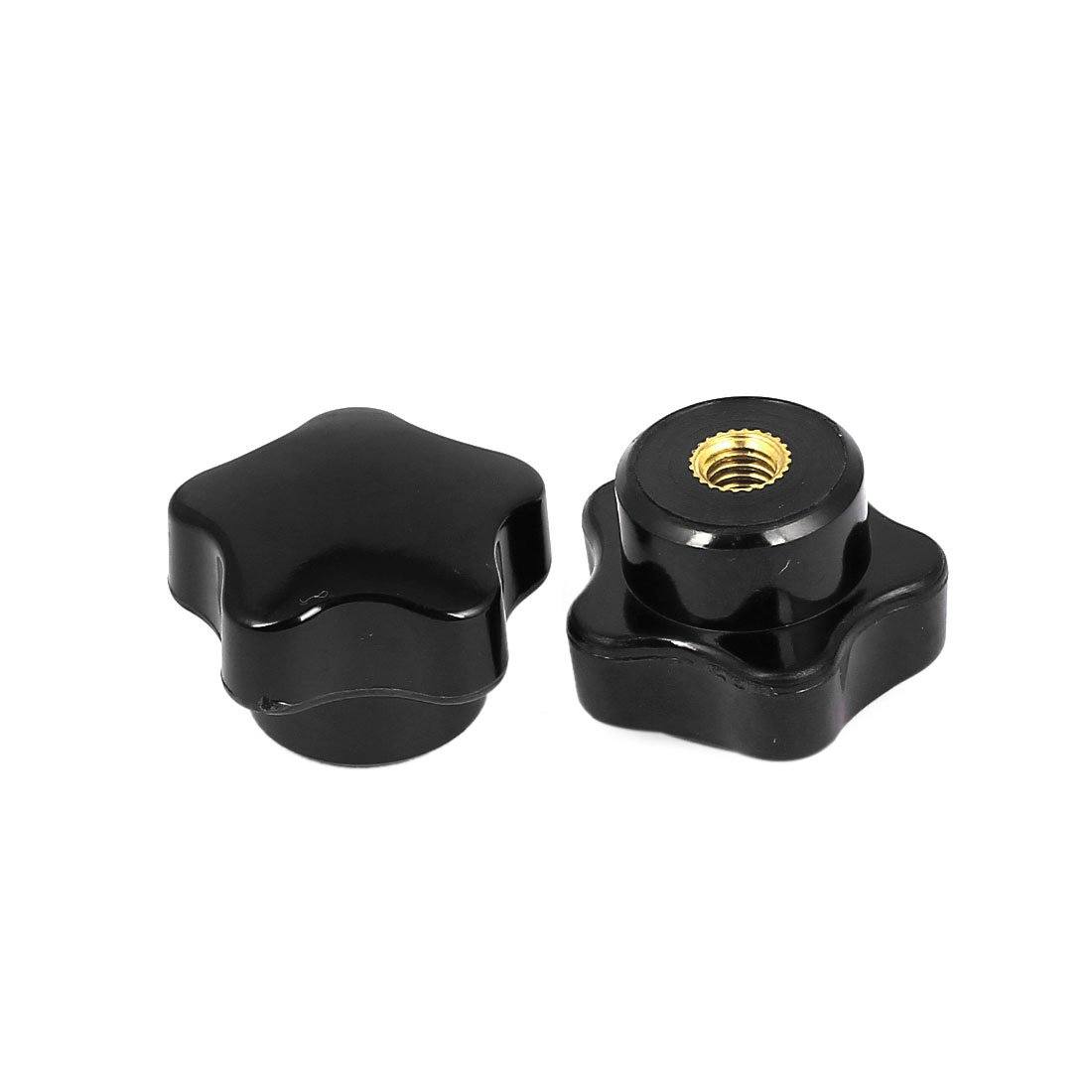 Sourcingmap Screw On Type Clamping Star Knob Grip Handgrip 6mm Threaded Dia 2pcs