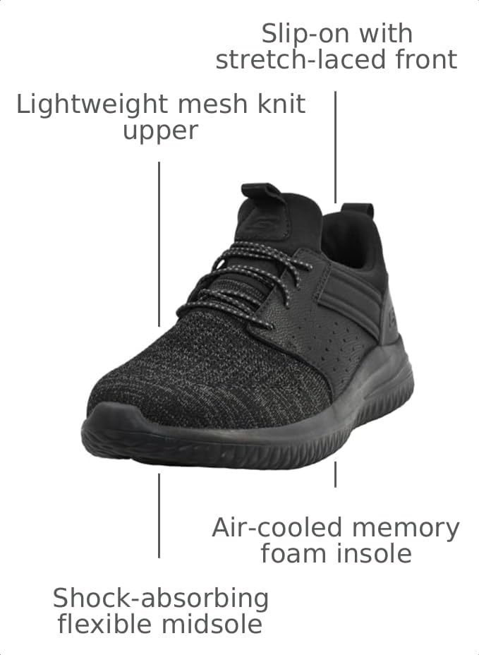 Image of Skechers Men's Delson 3.0 Cicada Sneaker