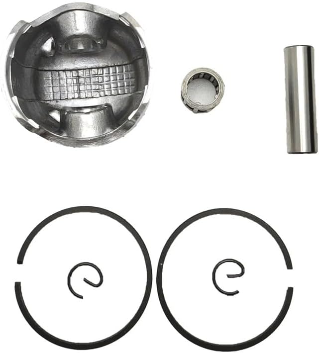 44mm Cylinder Piston Kit Fit for 44-5 Ring Gasket Set Replacement Parts Set Motor Brush Cutter Engine 44F-5(Piston kit(7pcs))