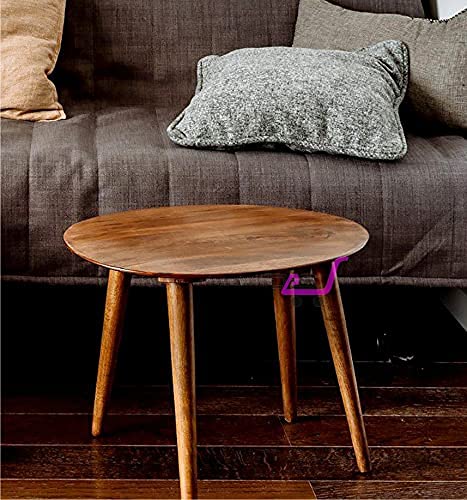Image of Shoppee Foldable Oval Shaped Bed Side Table for Coffee Tea & Living Room Beauty Full Table ( Medium ,Engineered Wood,Brown )