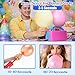 Acclsoop Balloon Pump Electric with Dual Nozzles & Tying Tool - Portable Inflator for Party Balloons, Gender Reveal, Baby Shower, Holidays (Rose Red)