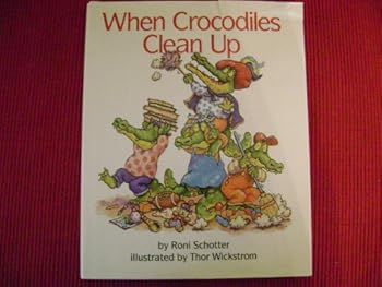 Library Binding When Crocodiles Clean Up Book