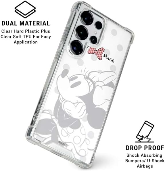 Skinit Clear Phone Case Compatible with Galaxy S25 Ultra - Officially Licensed Disney Minnie Mouse Daydream Design