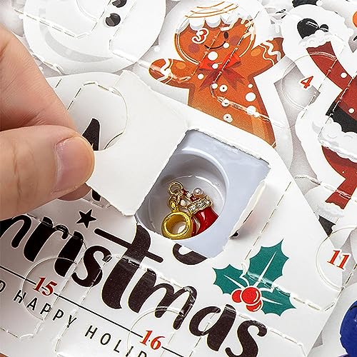 Calendário de Natal Pulseira Caixa de Presente - Contagem Regressiva para o Calendário de Natal para
